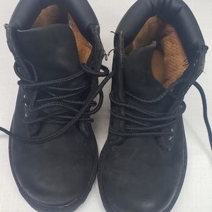 Timberland  Waterproof Premium Boots Black Nubuck Baby Toddler Size 8m (12807